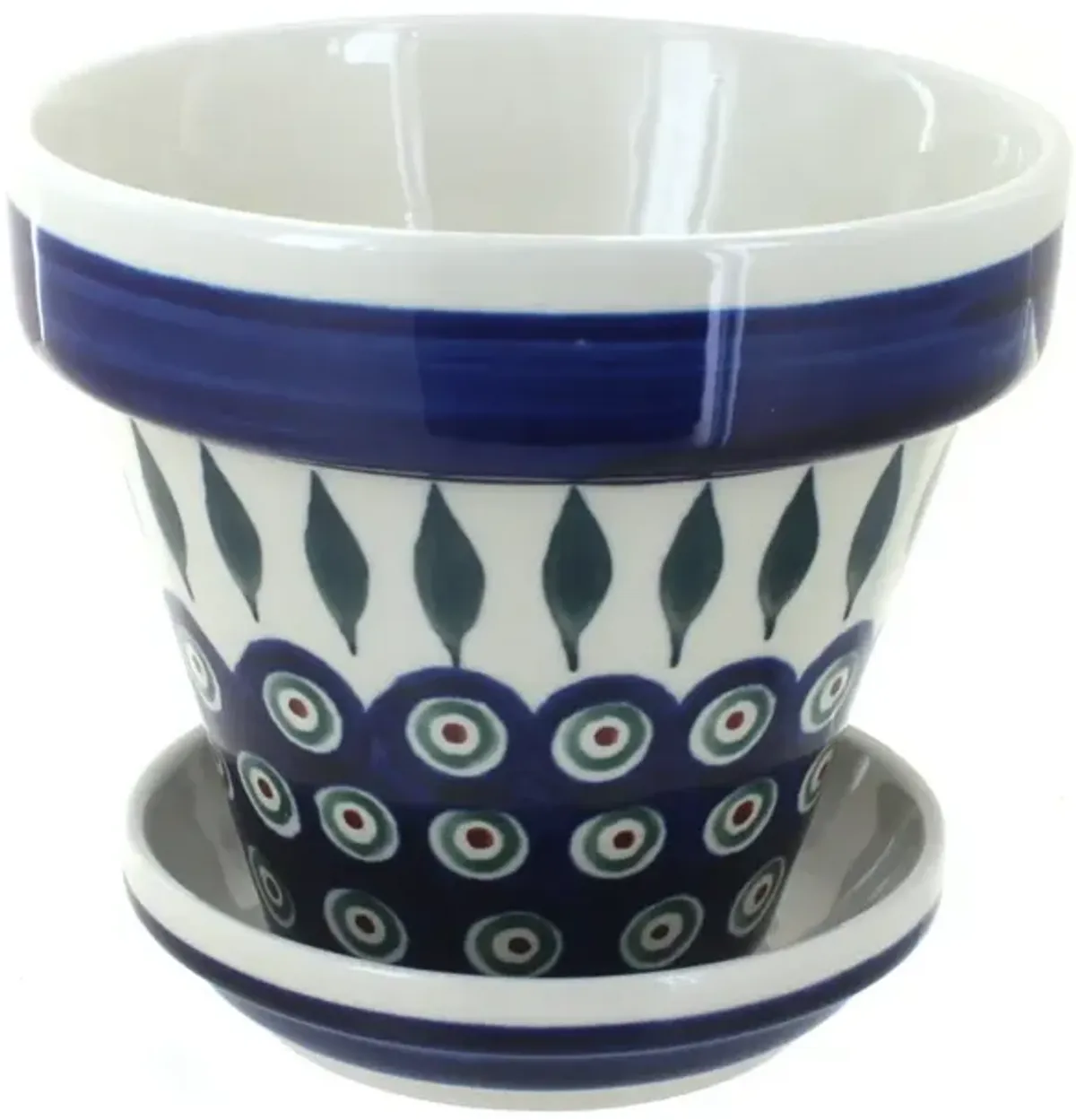 Blue Rose Polish Pottery Zoe Small Flower Pot