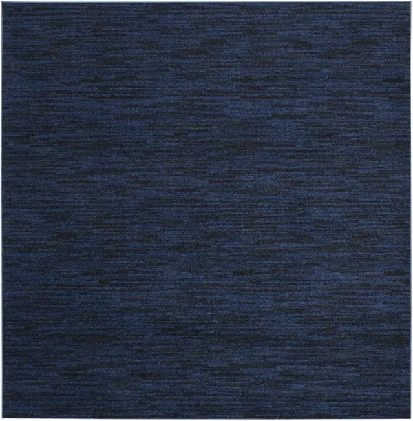 Nourison Essentials NRE01 Midnight Blue 7' x Square Rug