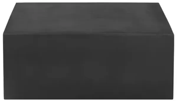 90210 Furniture Ricky Coffee Table Large In Black Concrete