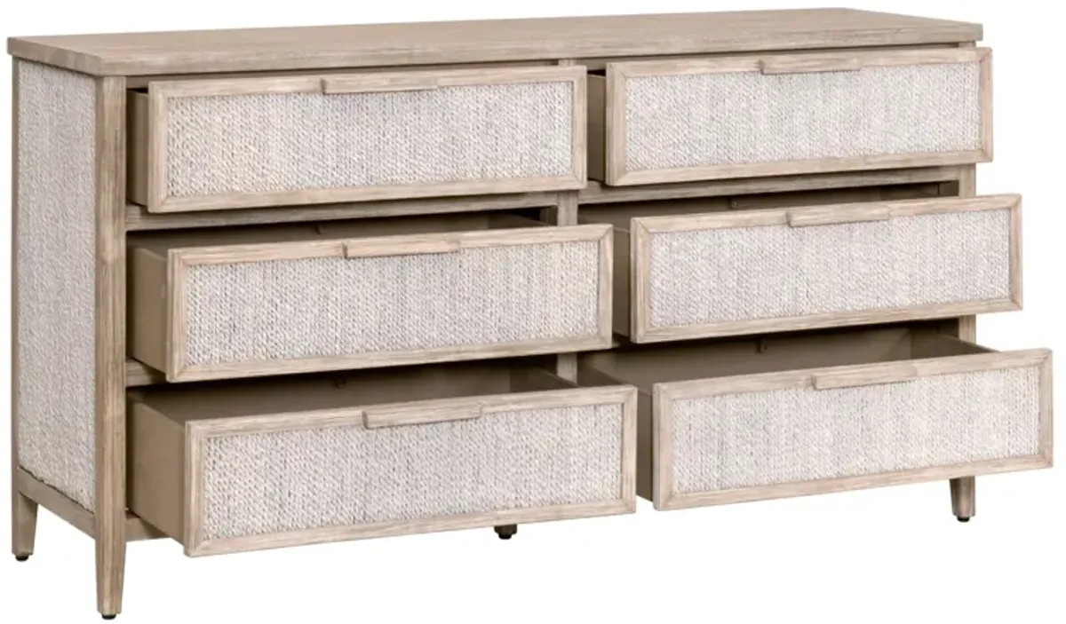 Malay 6-Drawer Double Dresser