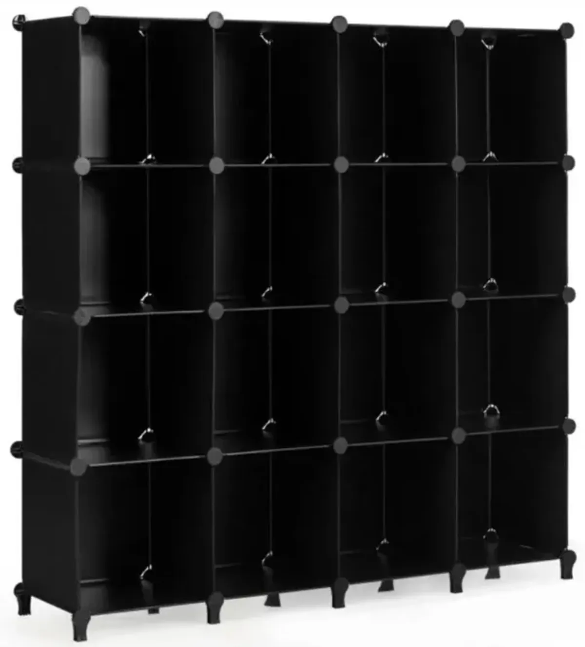 Hivvago 16 Cubes Plastic Storage Organizer with Rustproof Steel Frame