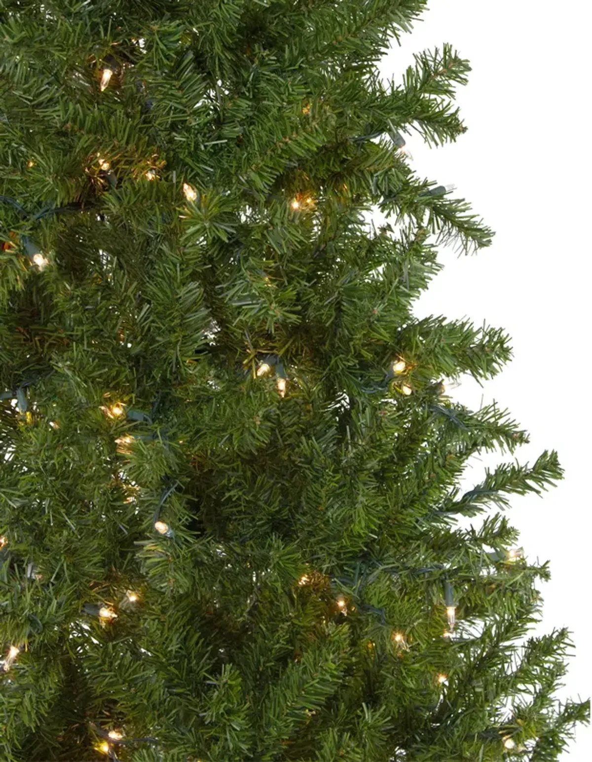 7.5' Pre-Lit Pencil Canadian Pine Artificial Christmas Tree - Clear Lights