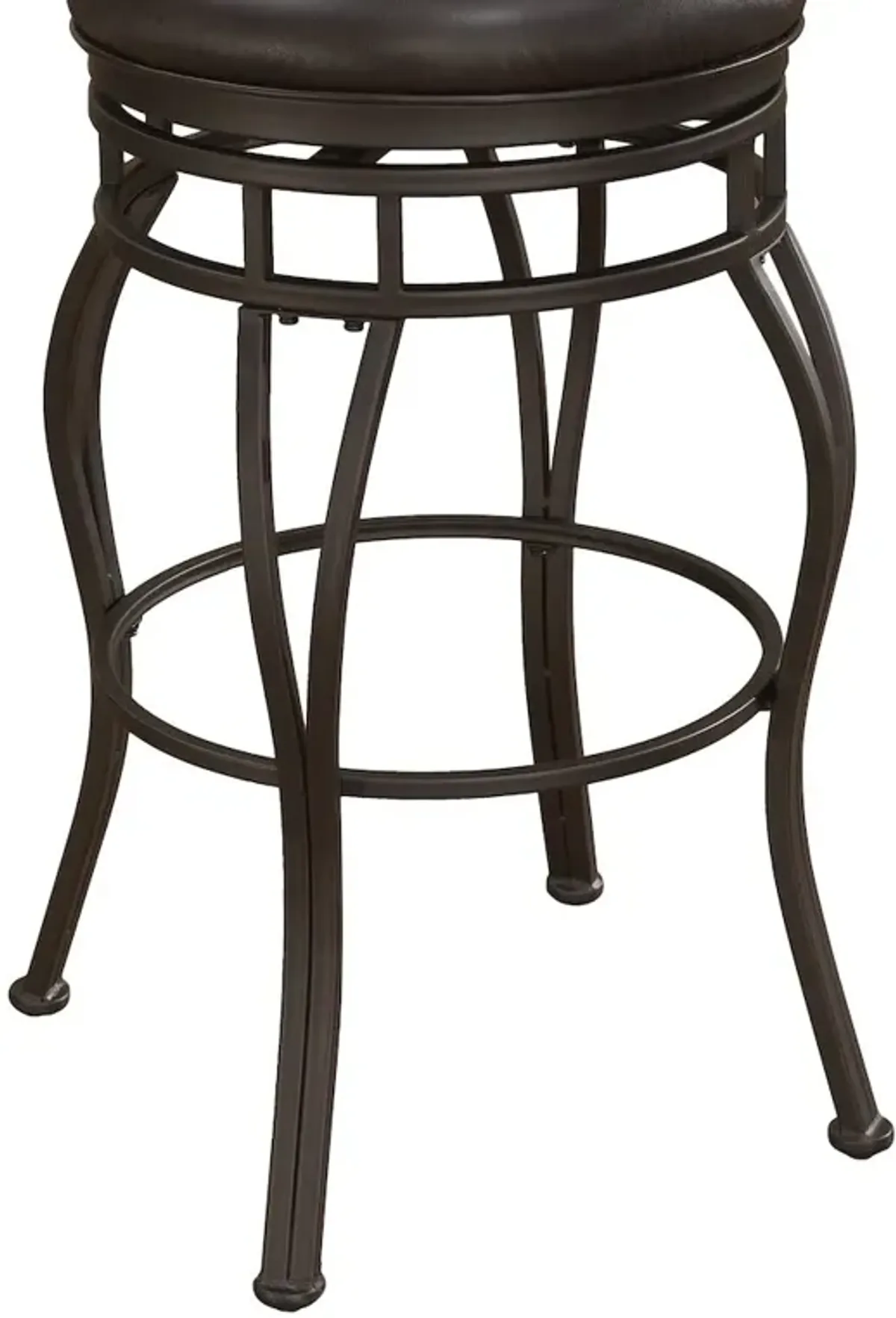 Sienna 26" Backless Metal Swivel Stool - Russet Brown