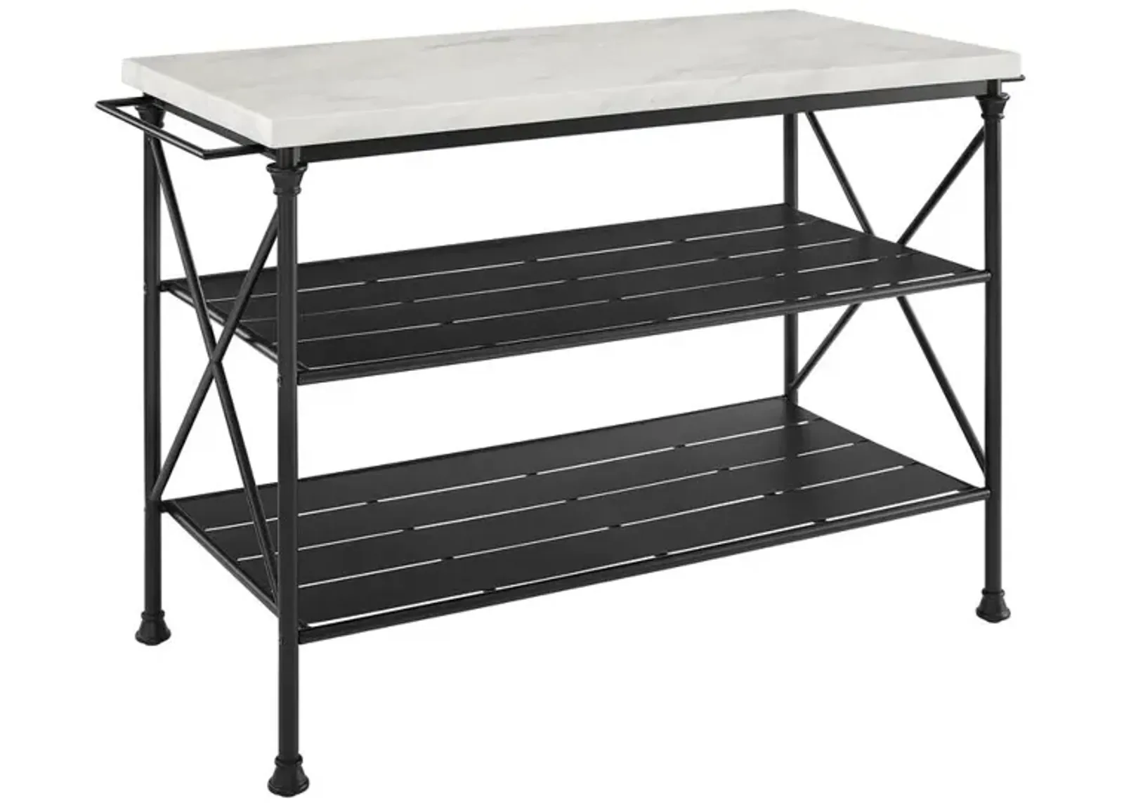 Crosley Furniture Madeleine Kitchen Island Matte Black