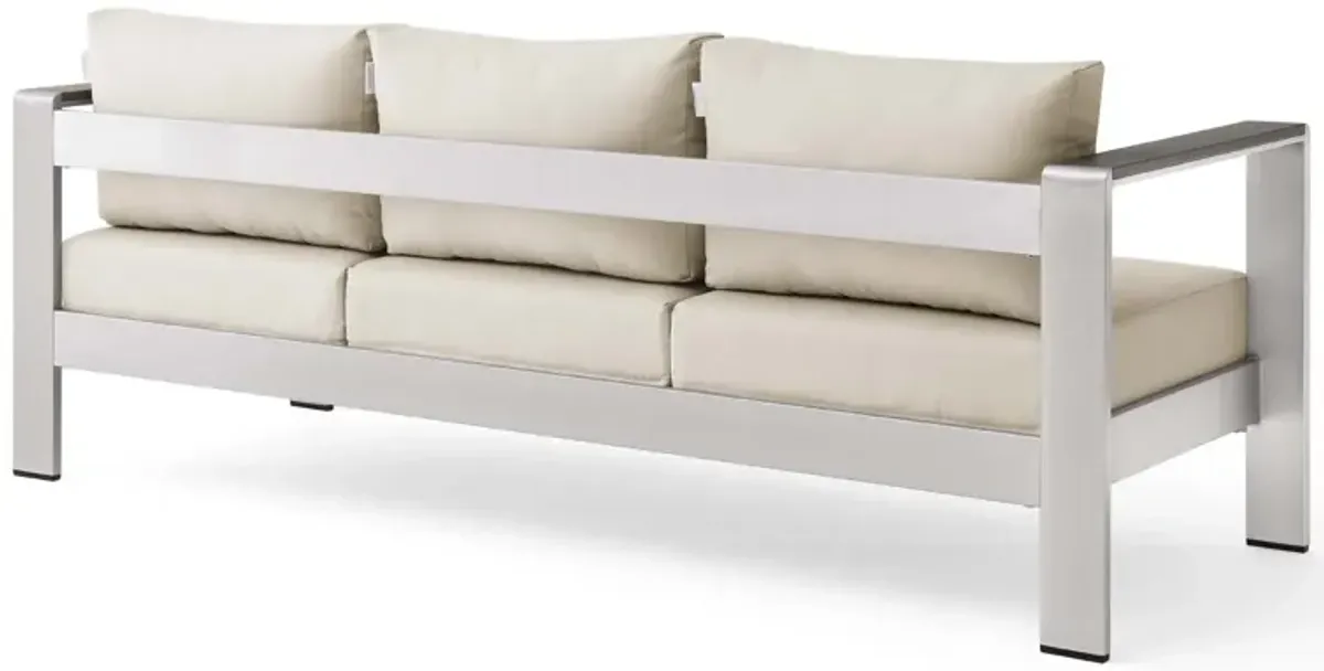 Modway - Shore Outdoor Patio Aluminum Sofa