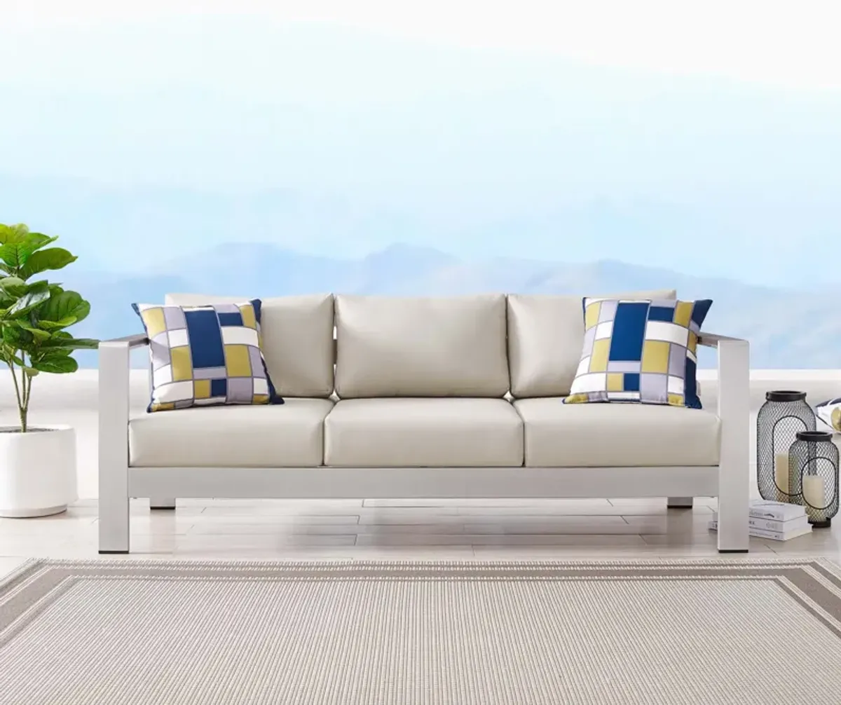 Modway - Shore Outdoor Patio Aluminum Sofa