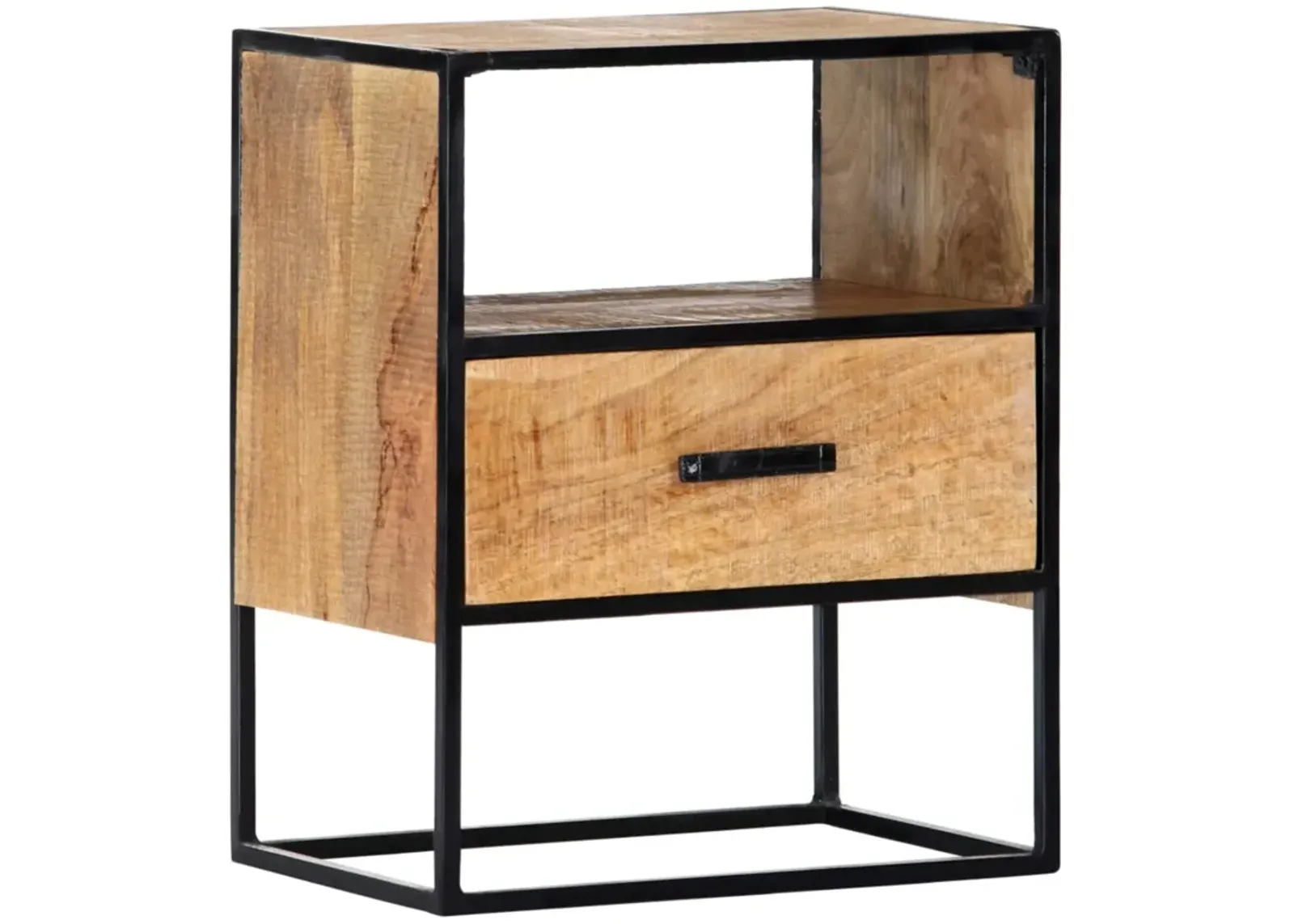 vidaXL Nightstand 15.7"x11.8"x19.6" Solid Mango Wood