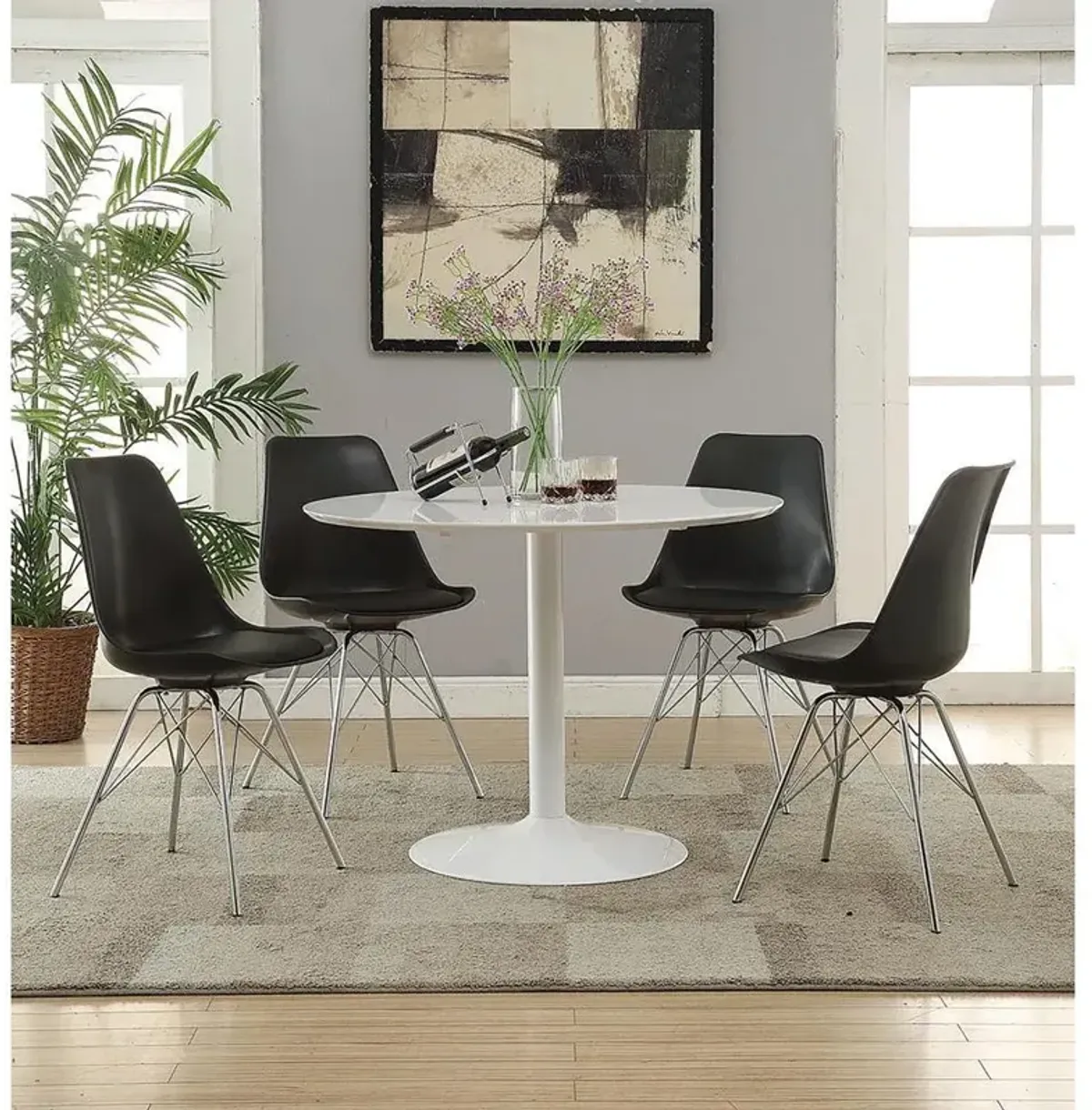 Lowry Round Dining Table White