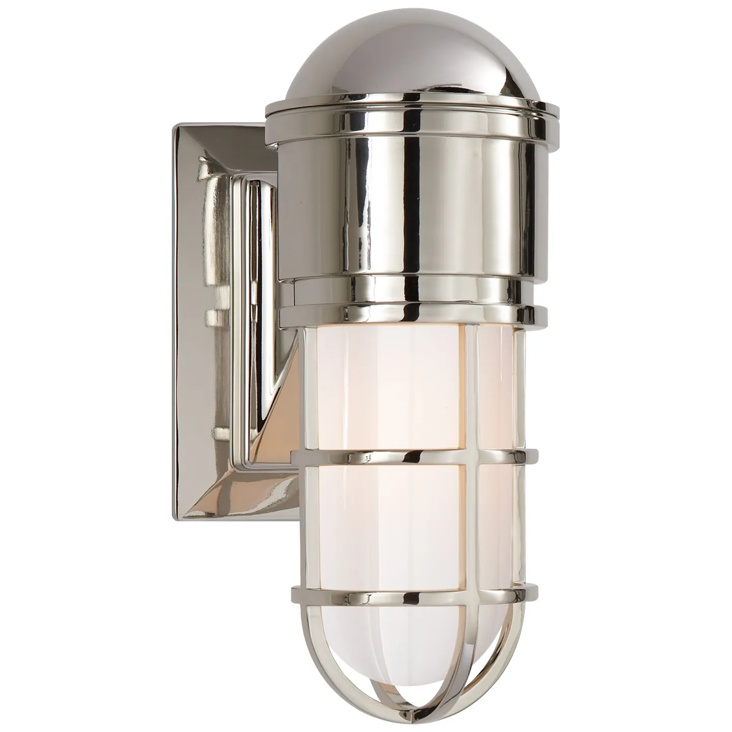 Marine Wall Light in Polished Nickel