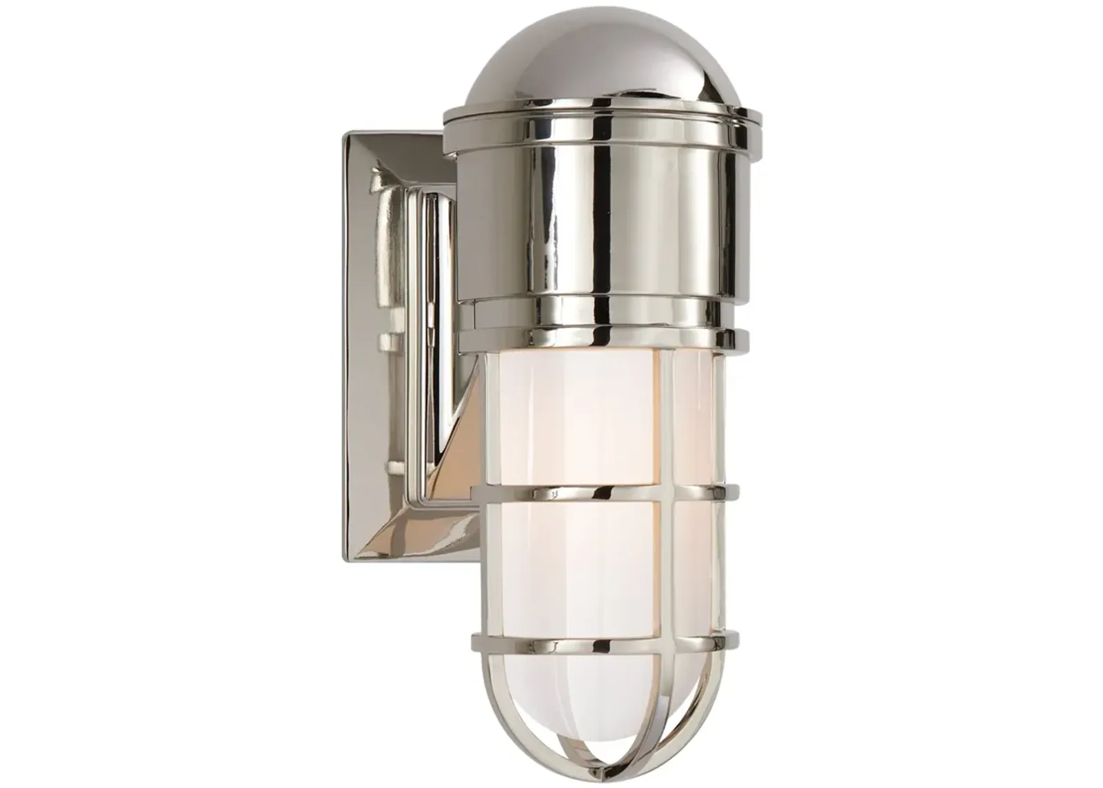 Marine Wall Light in Polished Nickel