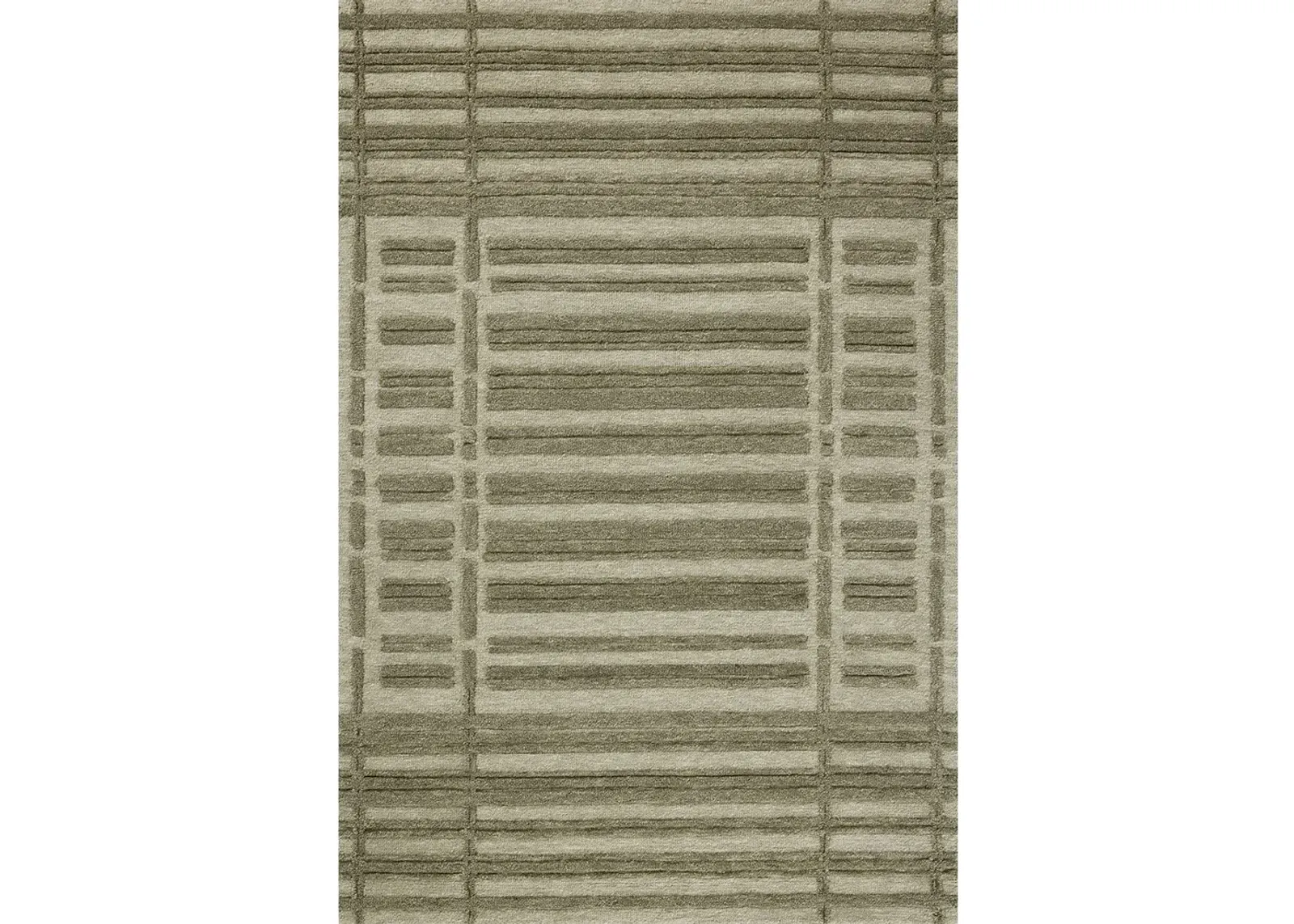 Bradley BRL-07 Sage / Olive 2''6" x 7''6" Rug by Chris Loves Julia