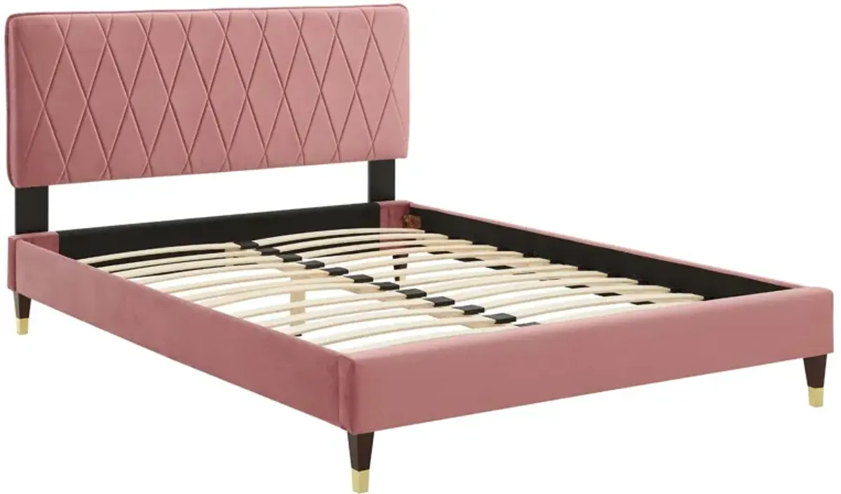 Modway - Phillipa Performance Velvet Queen Platform Bed