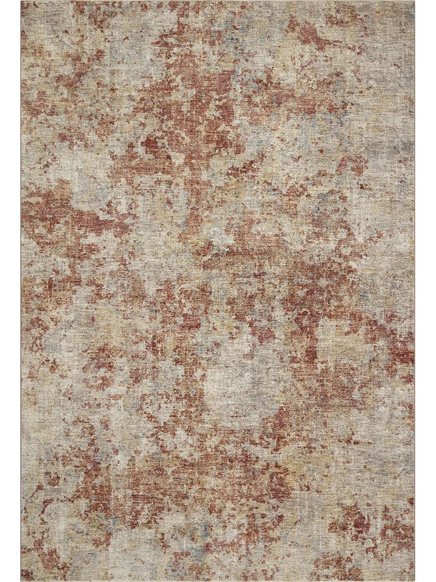 Gaia Taupe/Brick 11'6" x 15'5" Rug