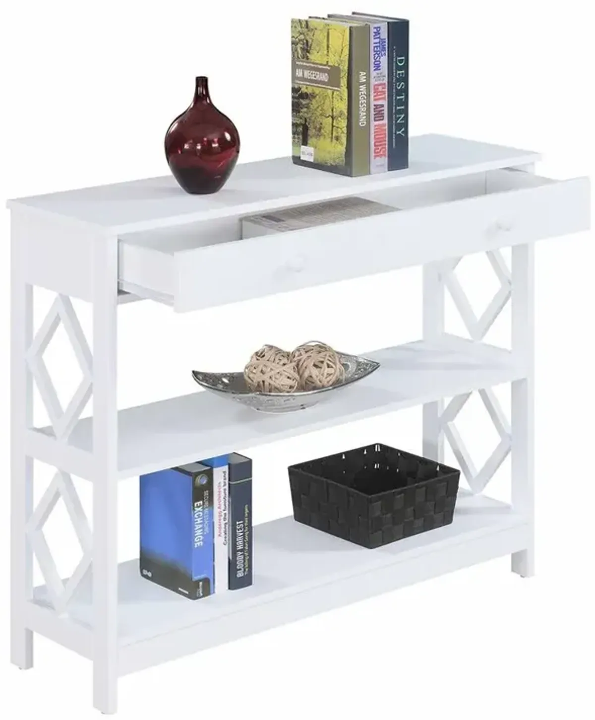 Convience Concept, Inc. Diamond 1 Drawer Console Table