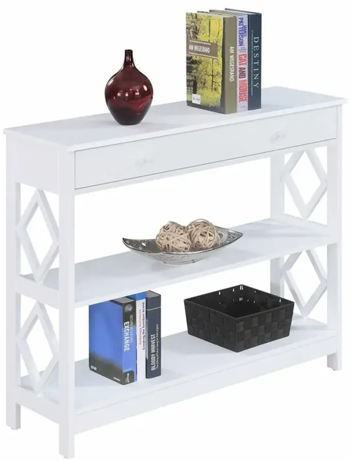 Convience Concept, Inc. Diamond 1 Drawer Console Table