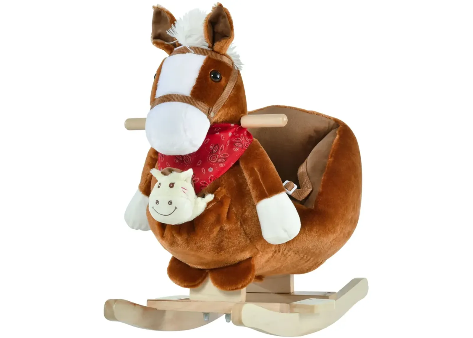 Brown Musical Pony: Plush Rocking Horse with Songs for 18-36 Months