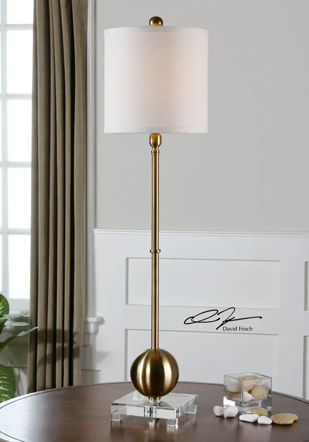 Uttermost Laton Brass Buffet Lamp