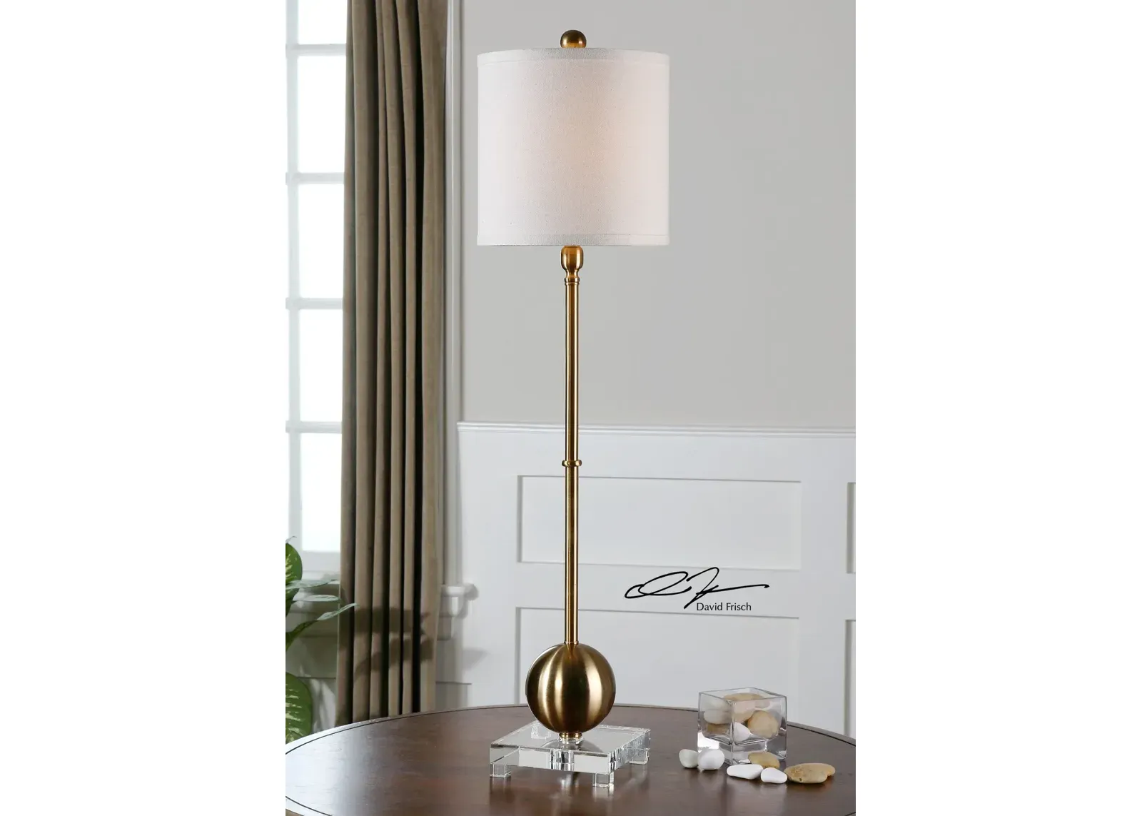 Uttermost Laton Brass Buffet Lamp