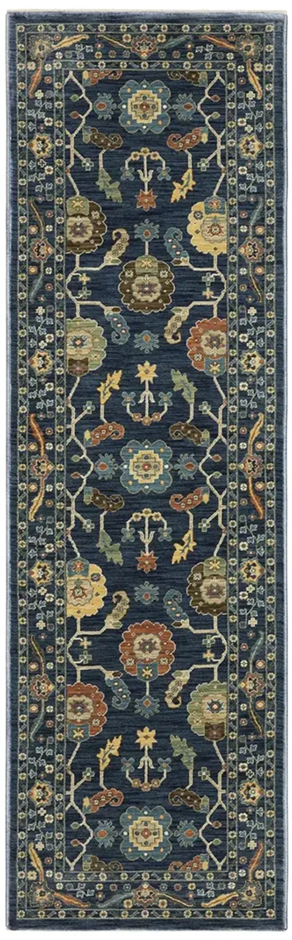 Francesca 2'3" x 7'6" Blue Rug