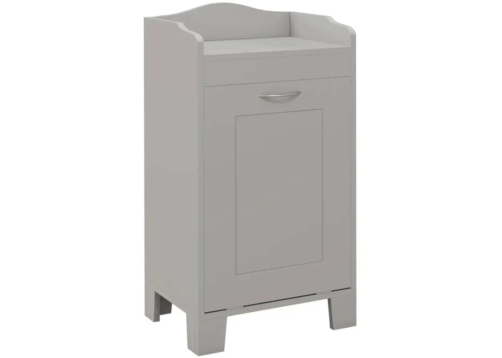 Wooden Bathroom Laundry Hamper Cabinet Tilt Out Basket Storage Home Furniture