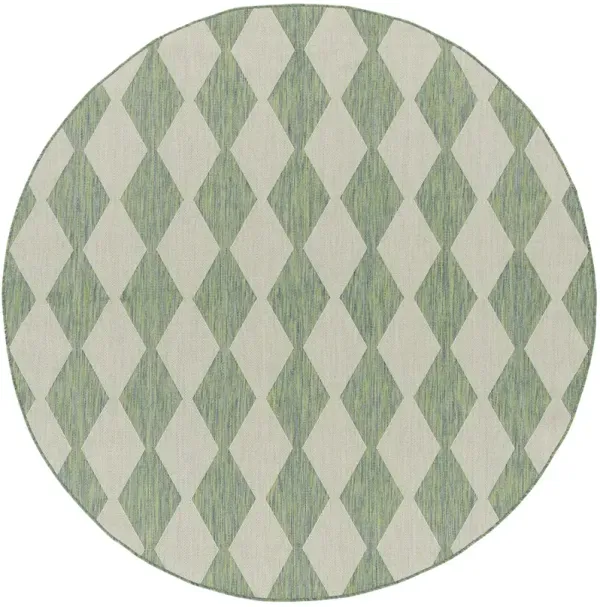 Positano POS04 Blue/Green 8' x Round Rug