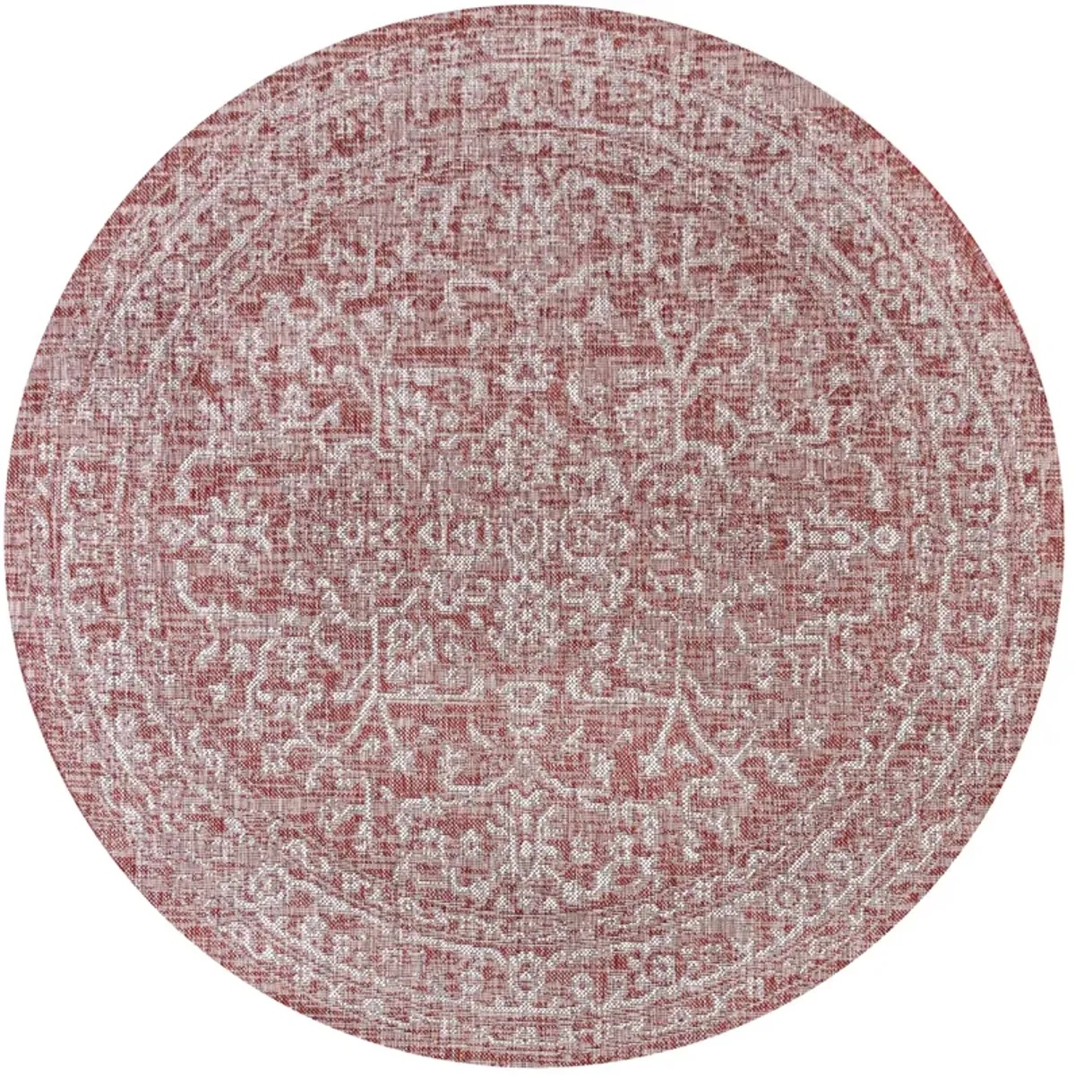 Malta Bohemian Medallion Textured Weave Indoor/Outdoor Area Rug