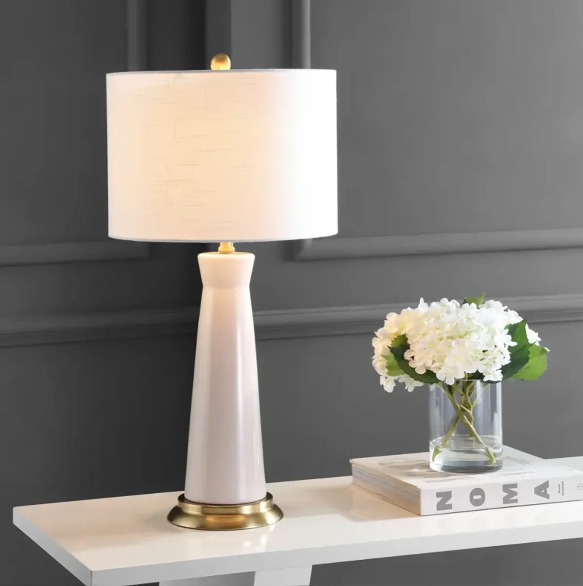 Hartley Ceramic Column LED Table Lamp