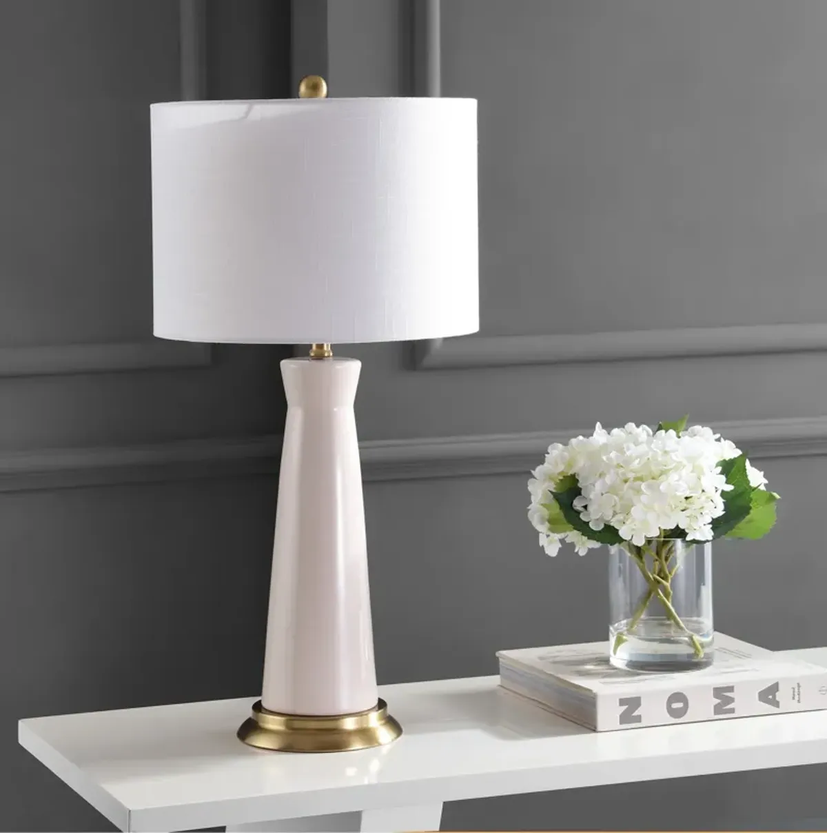 Hartley Ceramic Column LED Table Lamp