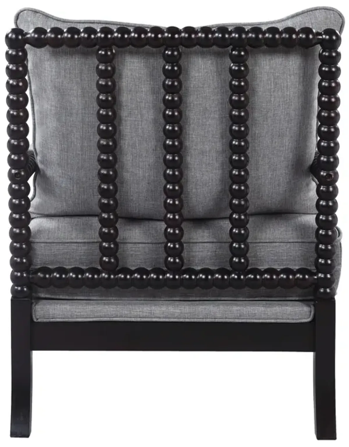 Turned Designing Accent Chair, Gray-Benzara