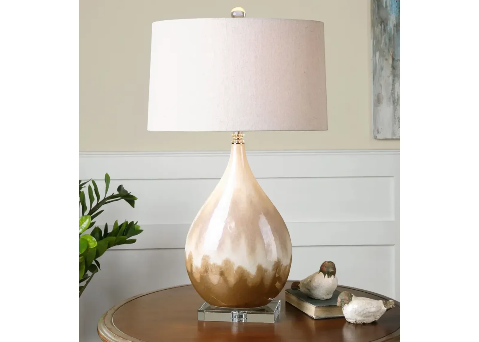 Uttermost Flavian Glazed Ceramic Lamp