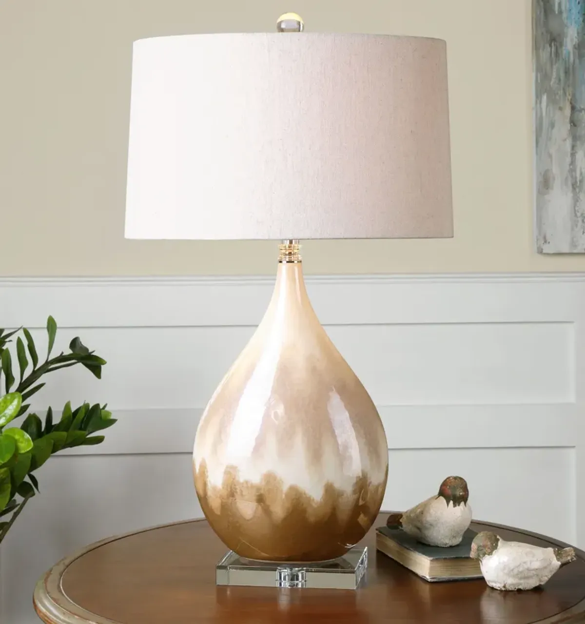 Uttermost Flavian Glazed Ceramic Lamp