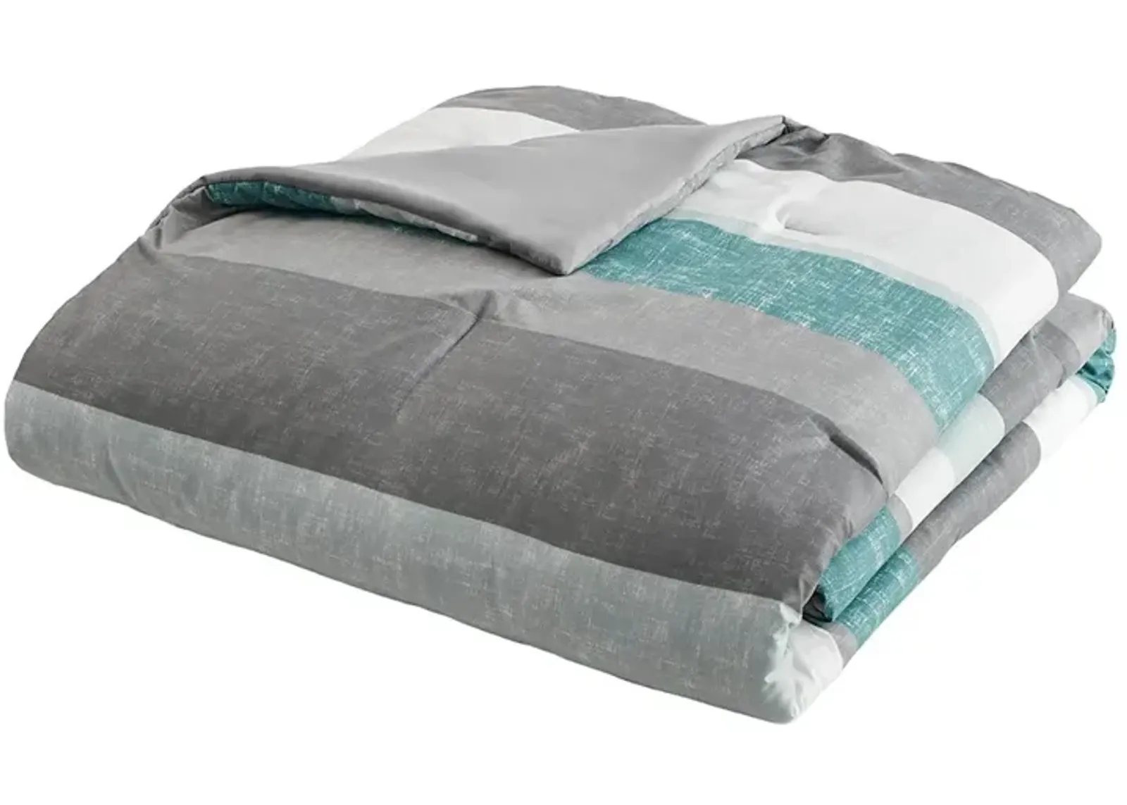 Gracie Mills Ware Striped Comforter Set with Bed Sheets