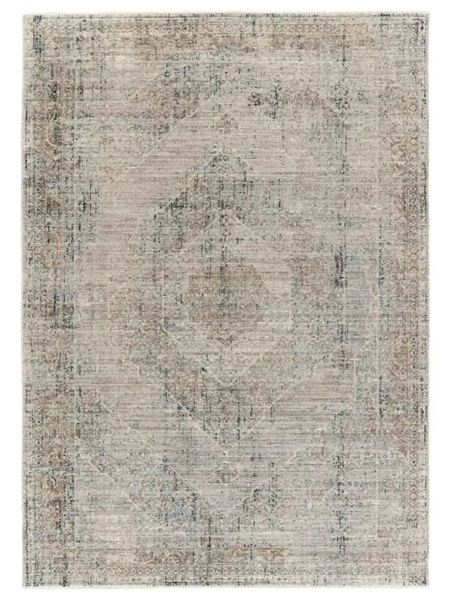 Leila Emory Tan/Taupe 2'6" x 8' Runner Rug