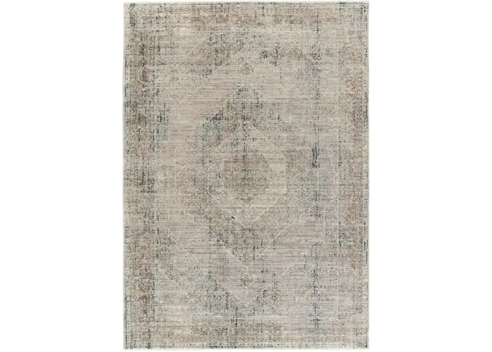 Leila Emory Tan/Taupe 2'6" x 8' Runner Rug