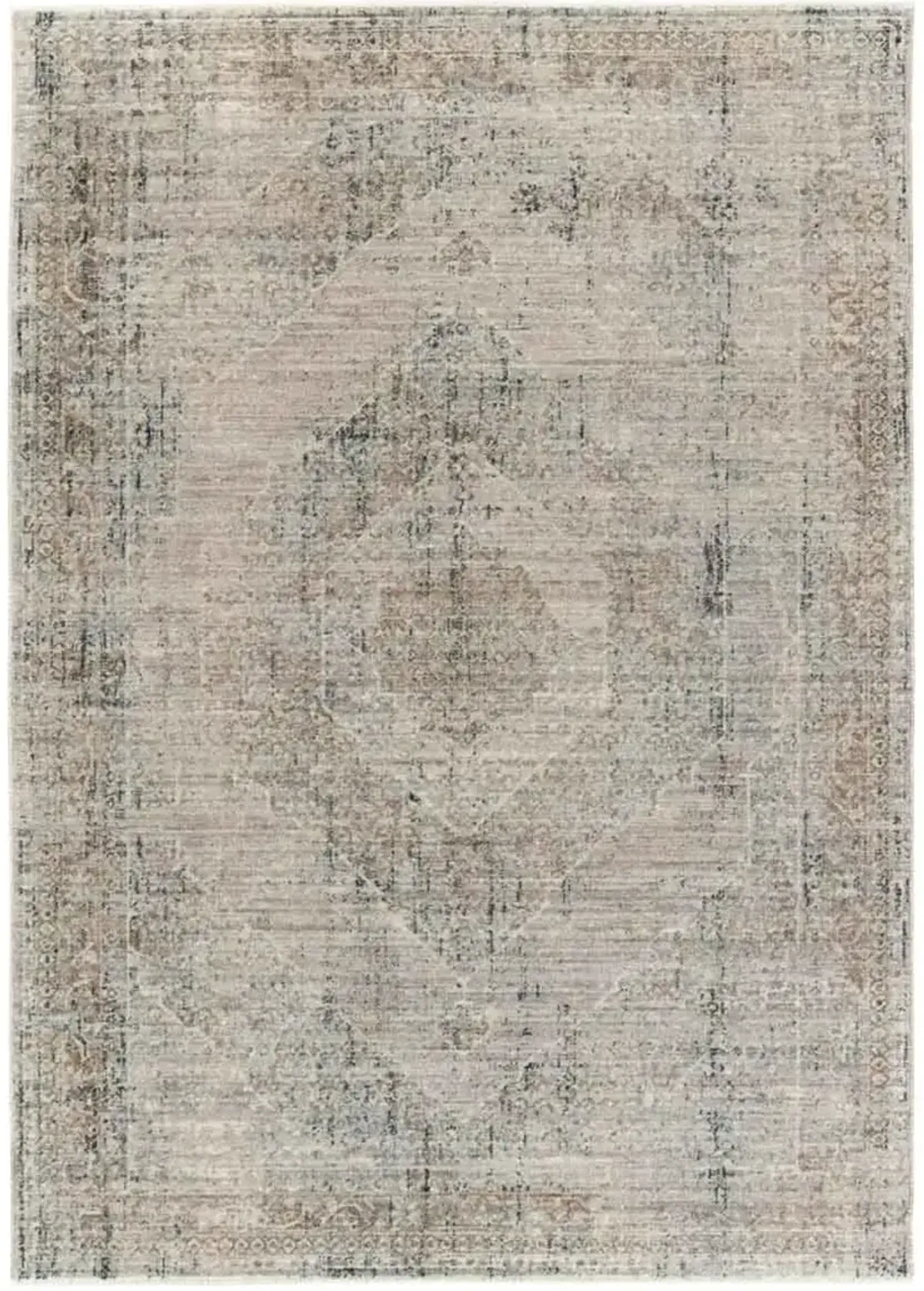 Leila Emory Tan/Taupe 2'6" x 8' Runner Rug