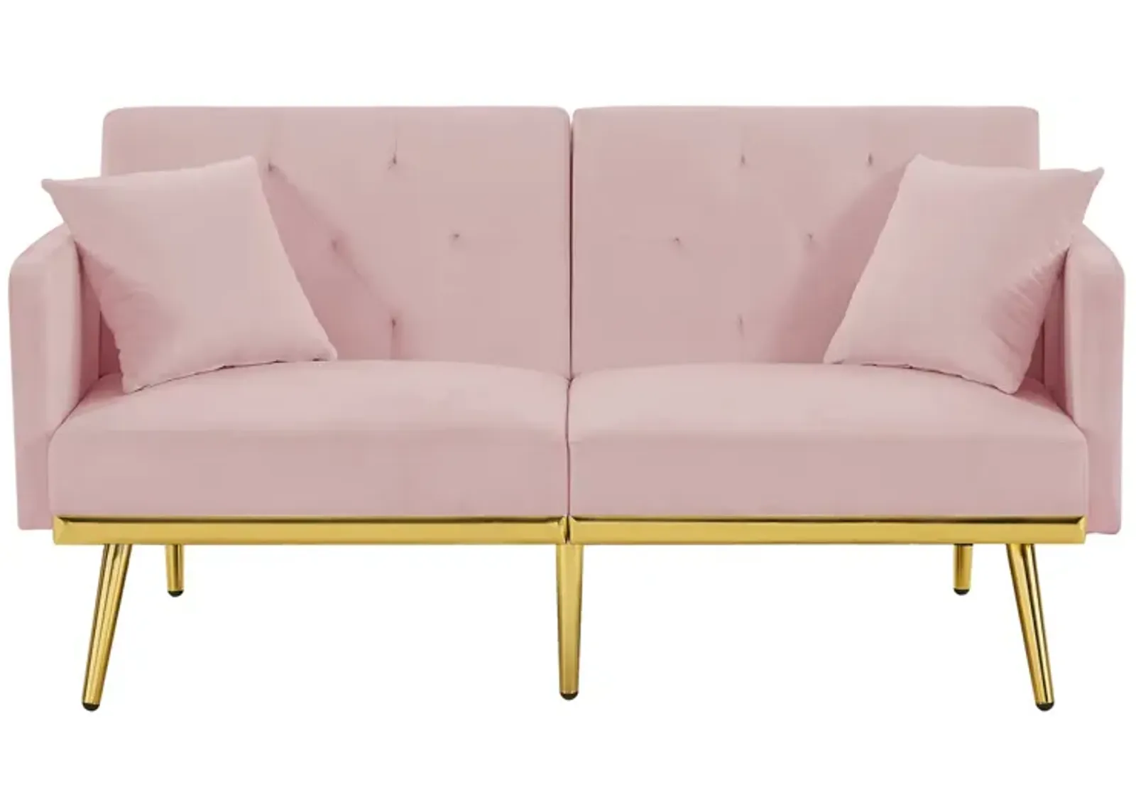 Pink Velvet Sofa Bed