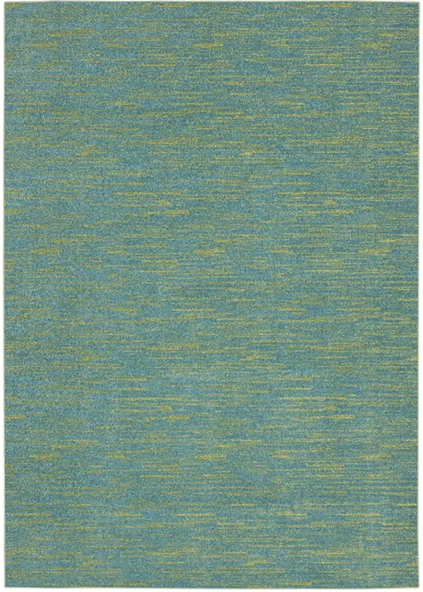 Nourison Essentials NRE01 Blue/Green 3' x 5' Rug