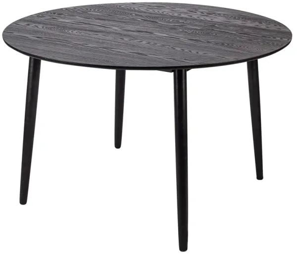 Round Scandinavian Wooden Dining Table Design