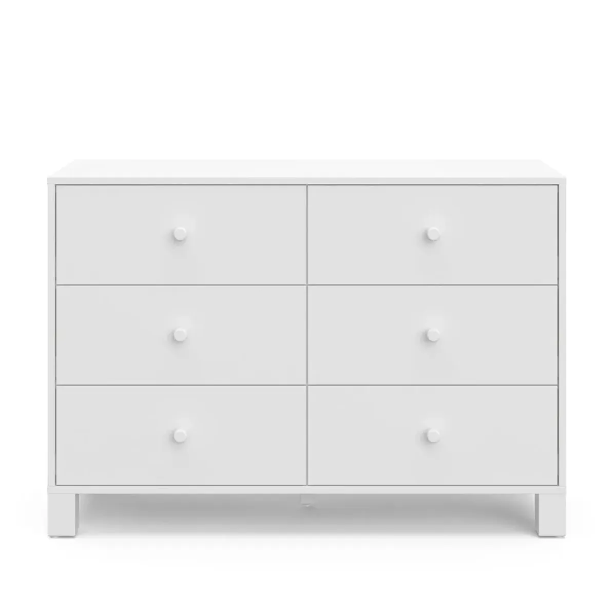 Storkcraft California 6-Drawer Double Dresser (White)