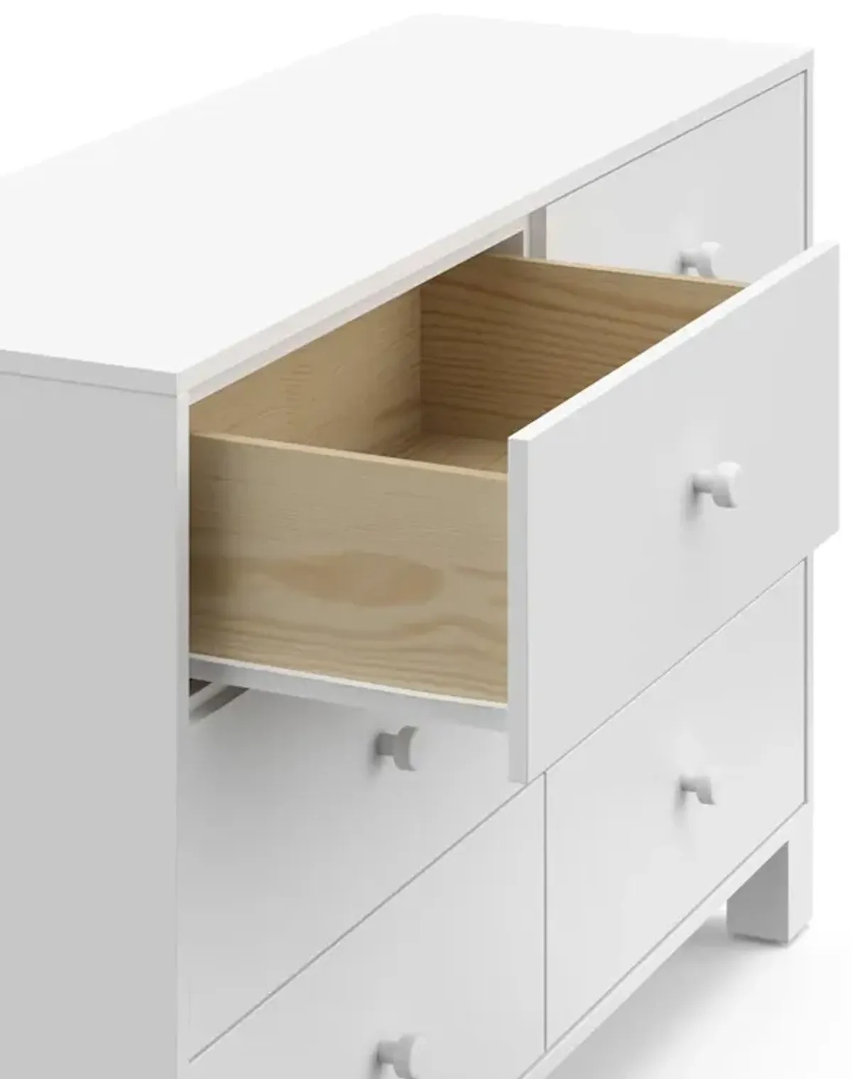 Storkcraft California 6-Drawer Double Dresser (White)