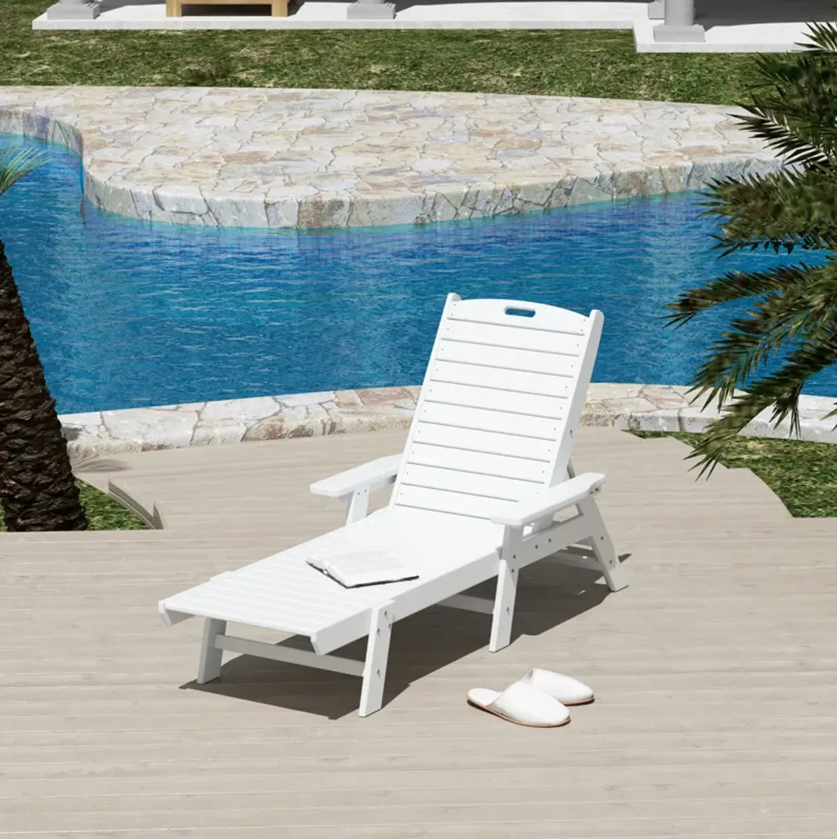 WestinTrends Adirondack Outdoor Chaise Lounge