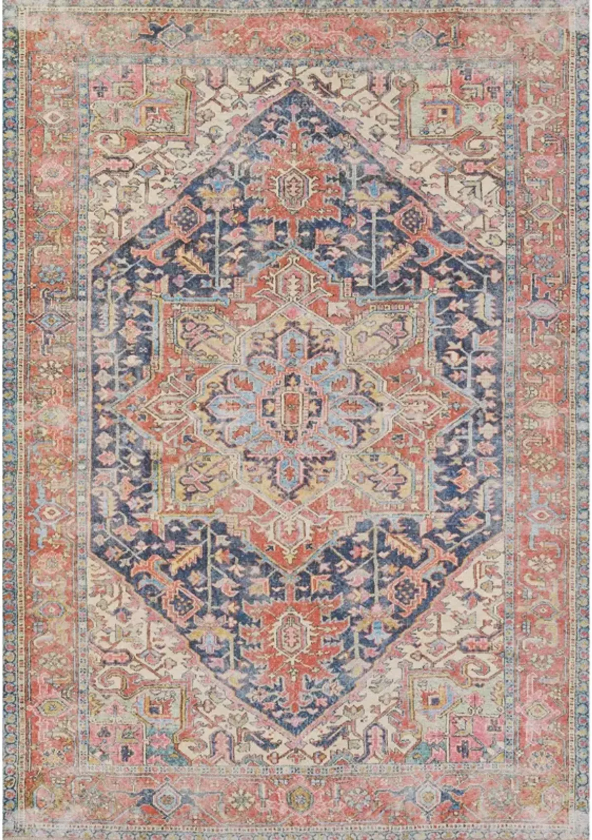 Momeni Chandler Medallion Area Rug, 2'3 X 7'6 Runner, Navy