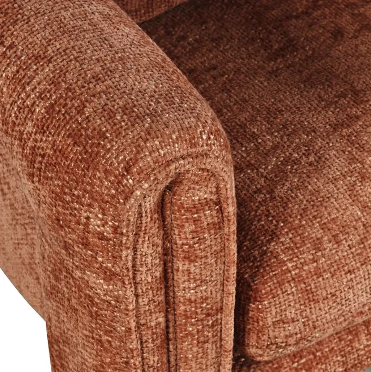 Jofran Adley Modern Upholstered Vintage Accent Armchair with Pillow