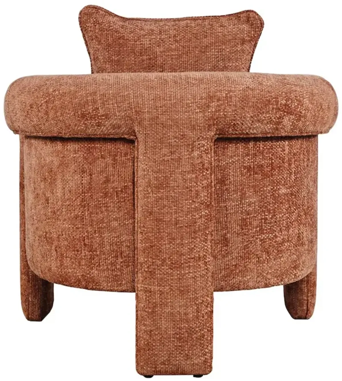 Jofran Adley Modern Upholstered Vintage Accent Armchair with Pillow