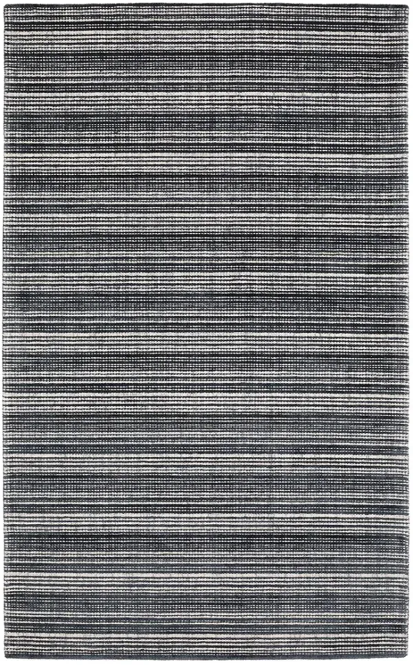 Circa 5' x 8' Black Rug