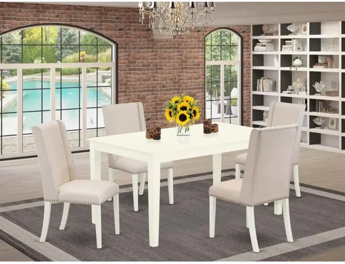 Dining Room Set Linen White