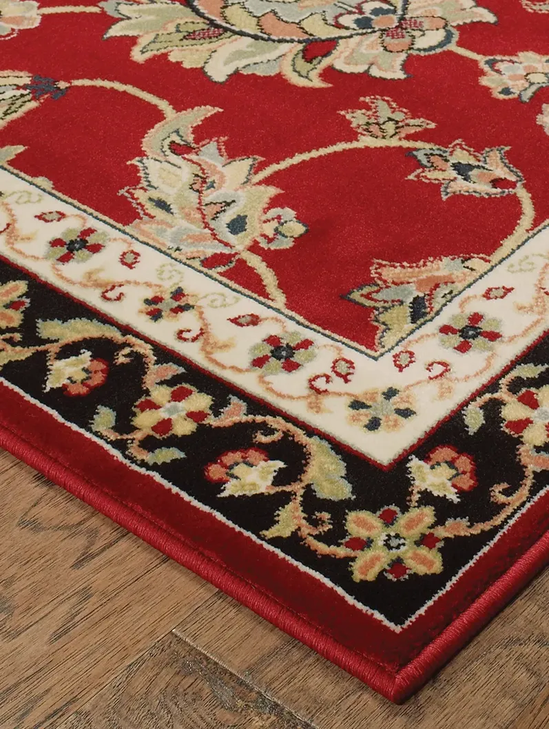 Kashan 5'3" x 7'6" Red Rug