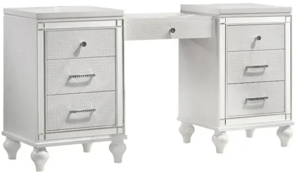 New Classic Furniture Valentino Vanity Table-White