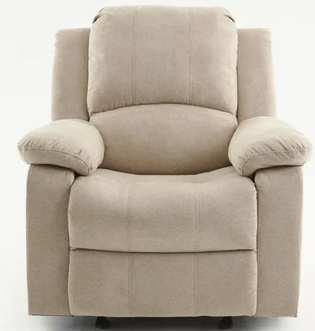 Comfort Pointe Troy Sand Microfiber Glider Rocker Recliner