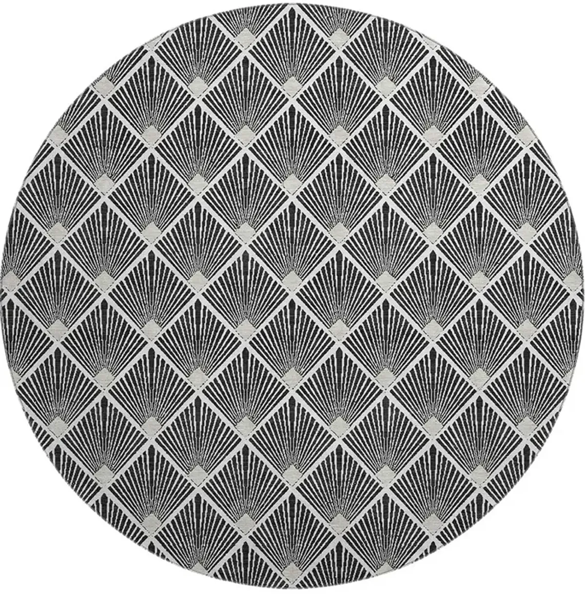 The Reserve TR9 Black 8' Round Rug